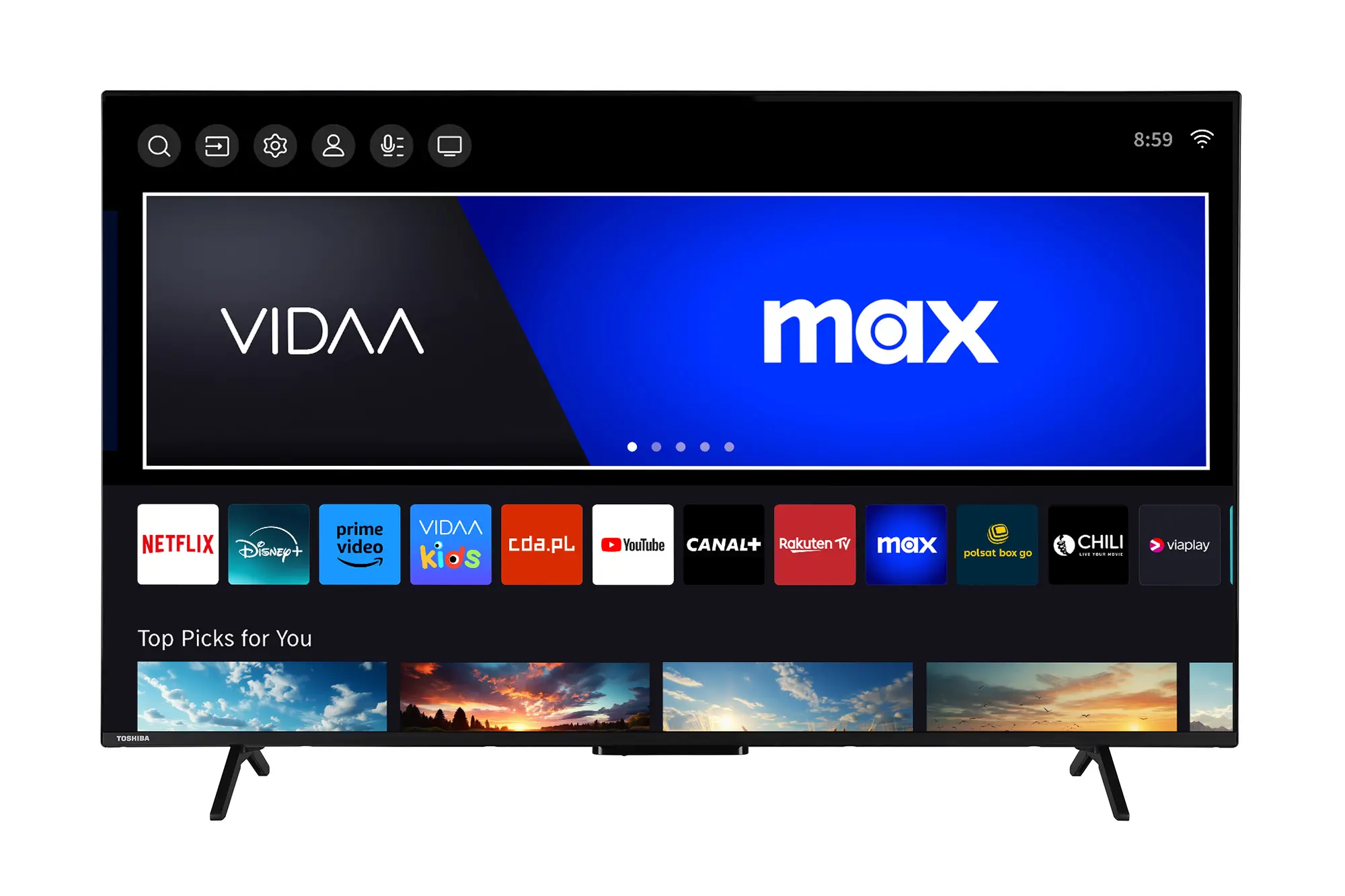 Telewizor Toshiba 55UV2463DG  55" LED 4K Dolby Vision Smart TV VIDAA HDMI 2.1 DVB-T2