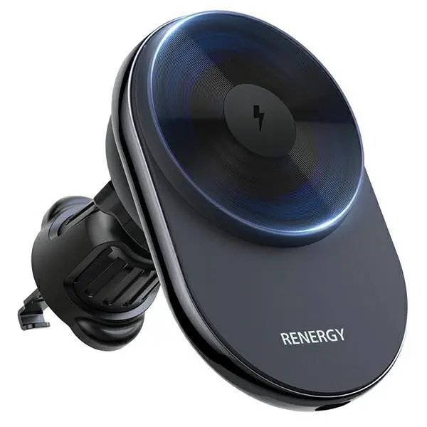 Uchwyt samochodowy Araree Renergy AM15V do kratki MagSafe Czarny