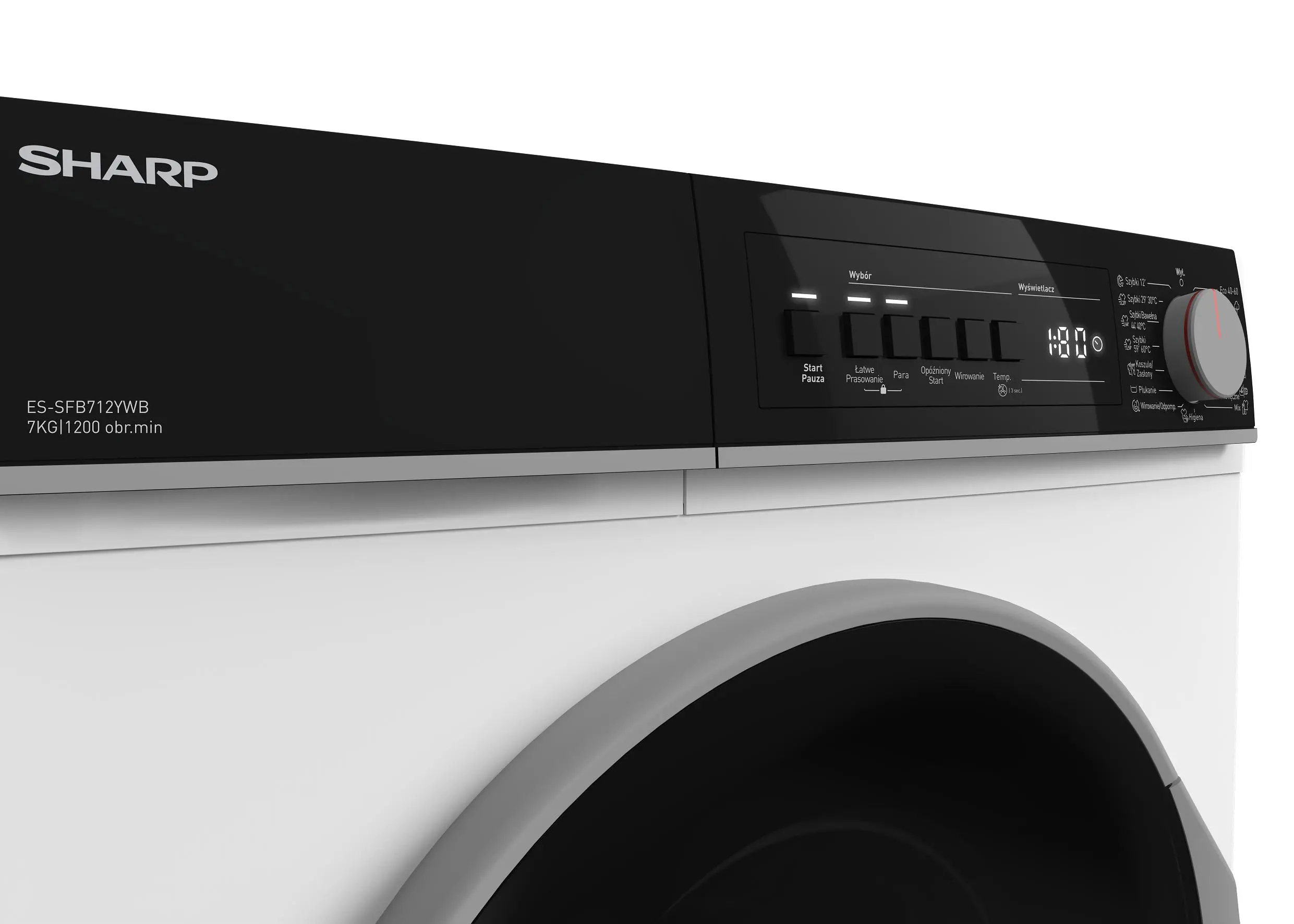 Pralka Sharp ES-SFB712YWB-PL Slim 7kg 1200obr/min