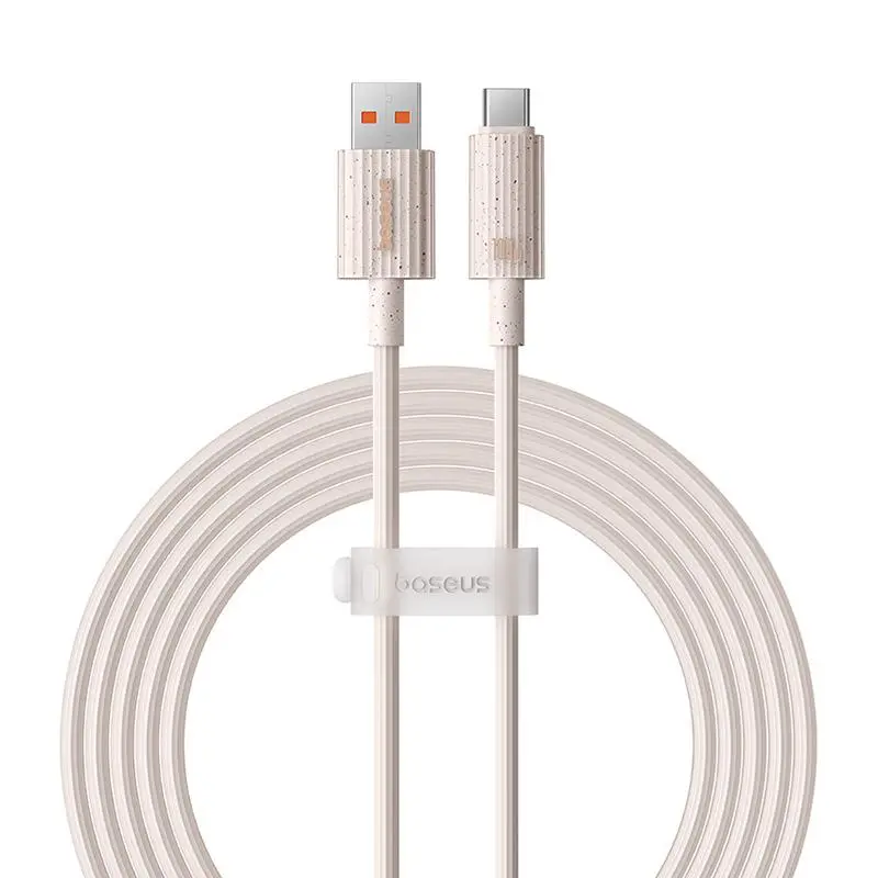 Kabel Baseus USB do USB-C Habitat Series 100W 2m Różowy