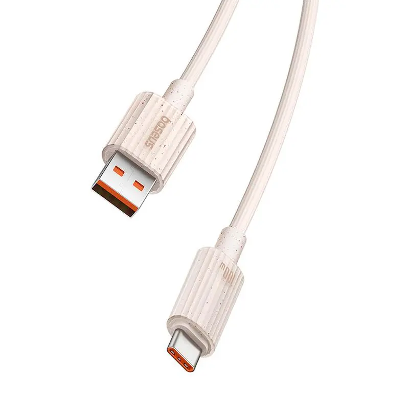 Kabel Baseus USB do USB-C Habitat Series 100W 2m Różowy