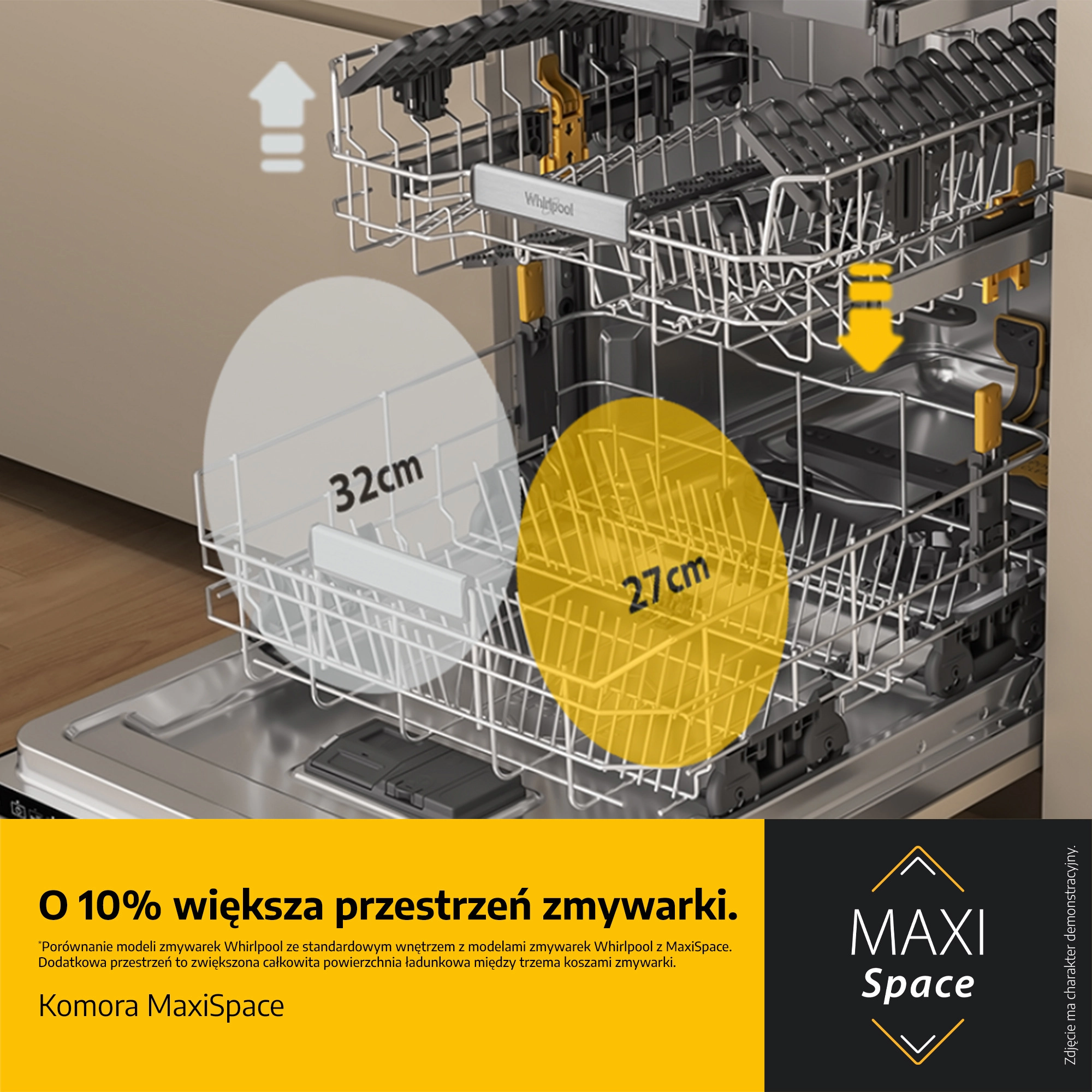 Zmywarka Whirlpool W7F HS31 MaxiSpace 60cm Automatyczne otwieranie