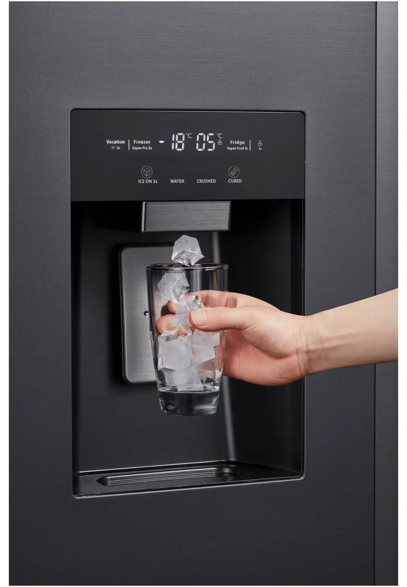 Lodówka Toshiba SBS GR-RS755WI-PMJ(05) Pełny No Frost 177,5cm Dystrybutor wody Zdalne sterowanie Czarny Inox