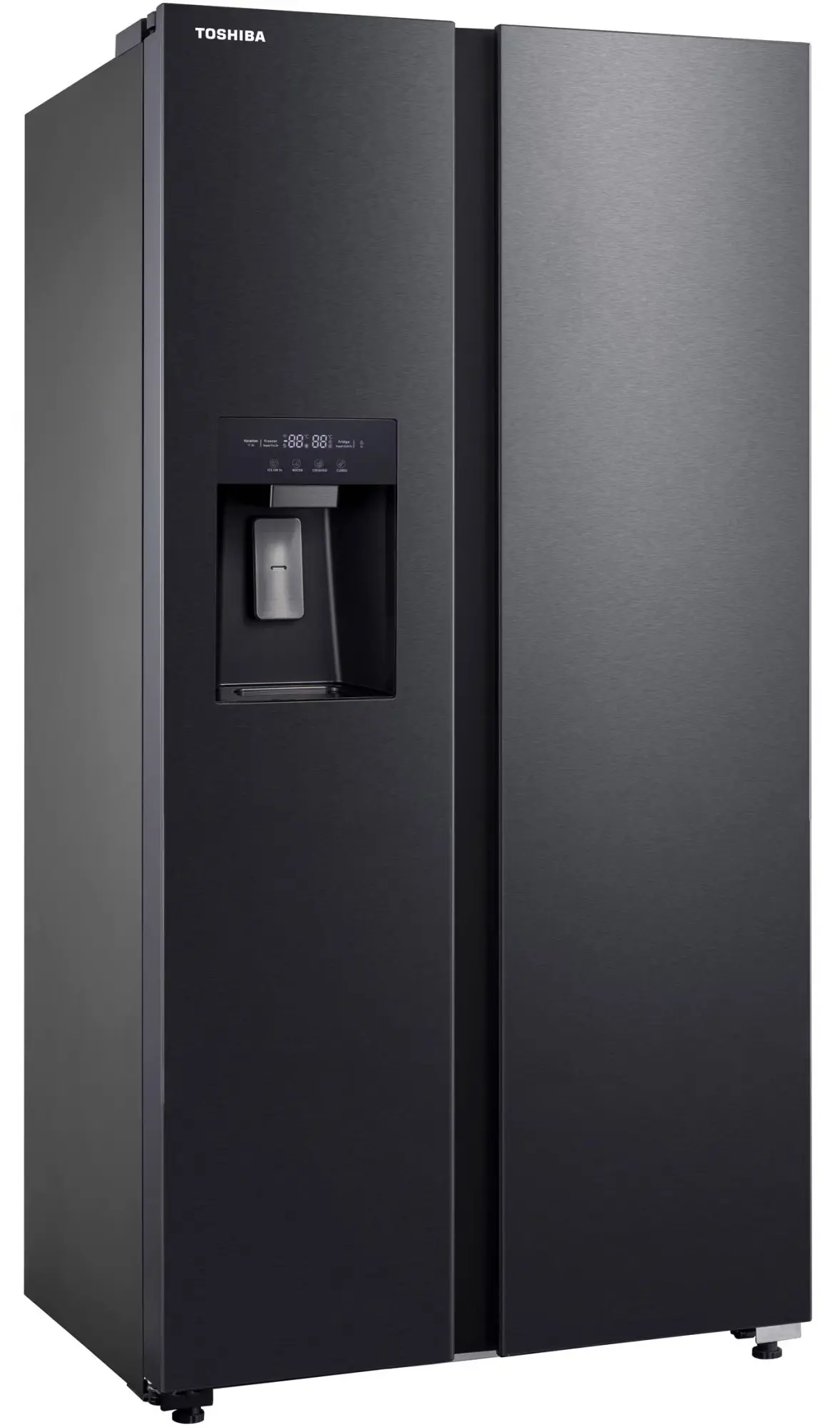 Lodówka Toshiba SBS GR-RS755WI-PMJ(05) Pełny No Frost 177,5cm Dystrybutor wody Zdalne sterowanie Czarny Inox