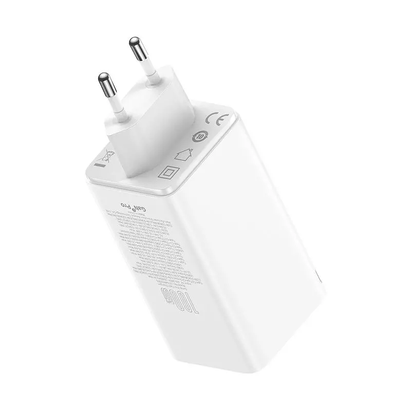 Ładowarka sieciowa Baseus GaN6 Pro 100W Biały