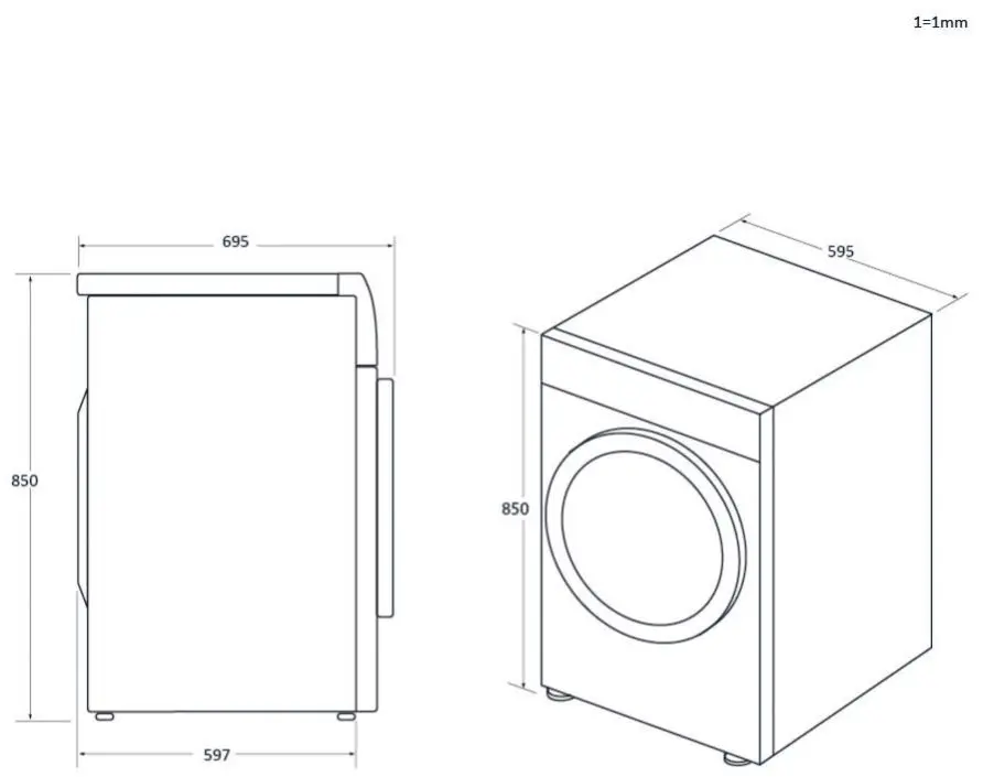 Suszarka Haier X11 HD90-A3Q397U1-S 62cm 9kg Zdalne sterowanie