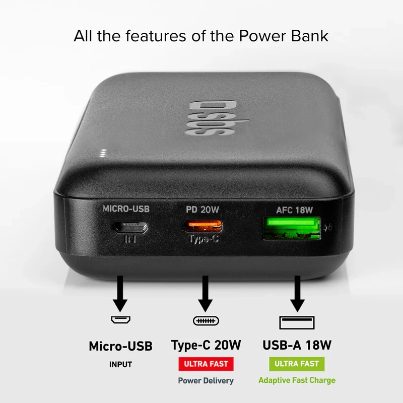 Powerbank SBS TTBB20000PD20K 20000mAh 20W Czarny