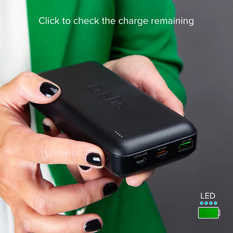 Powerbank SBS TTBB20000PD20K 20000mAh 20W Czarny