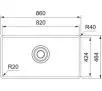 Zlewozmywak Franke Maris Quiet MQX 110-82 Stal szlachetna