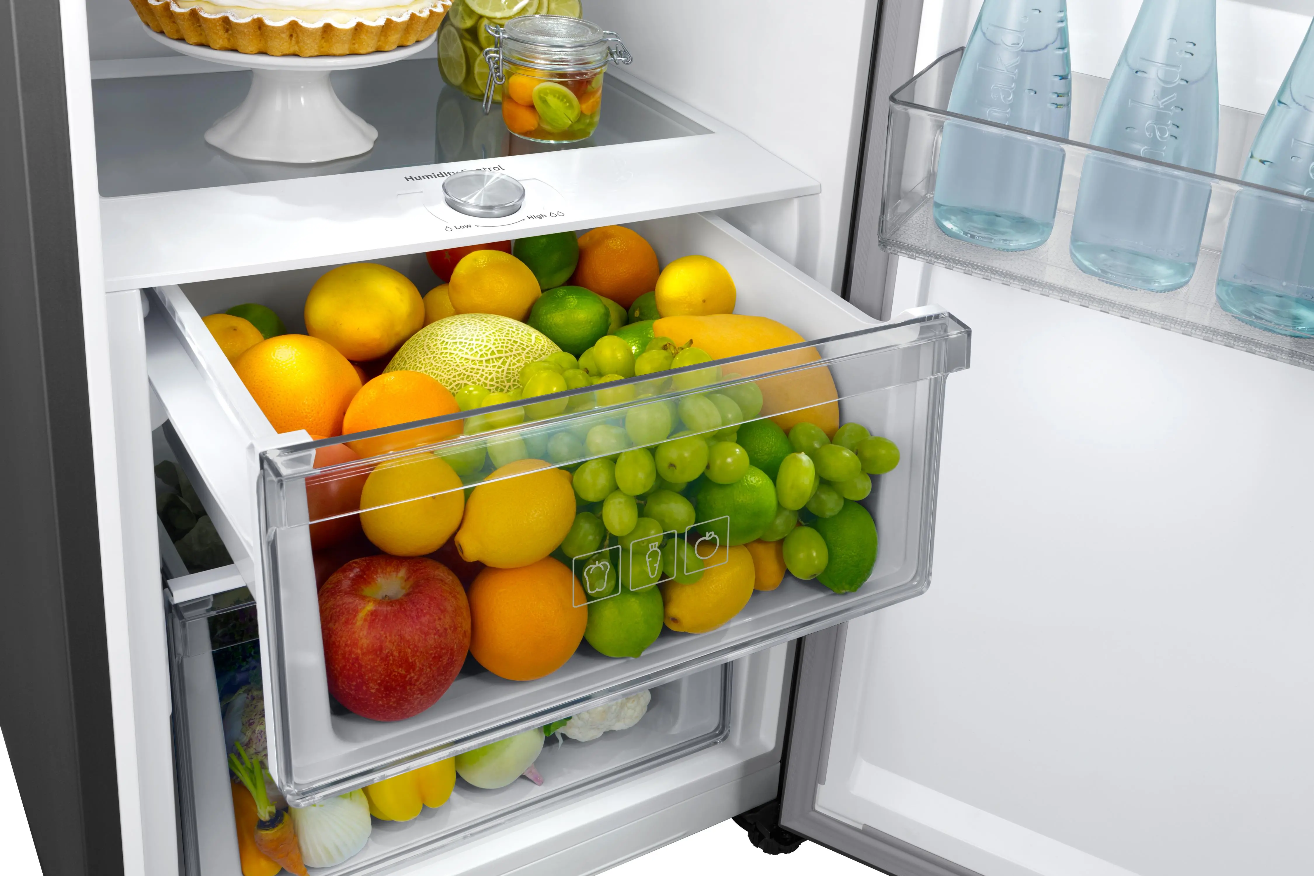 Lodówka Samsung Twin AI RR39C7BJ5S9 Pełny No Frost 186cm Szuflada z regulacją wilgotności Zdalne sterowanie Stal szczotkowana