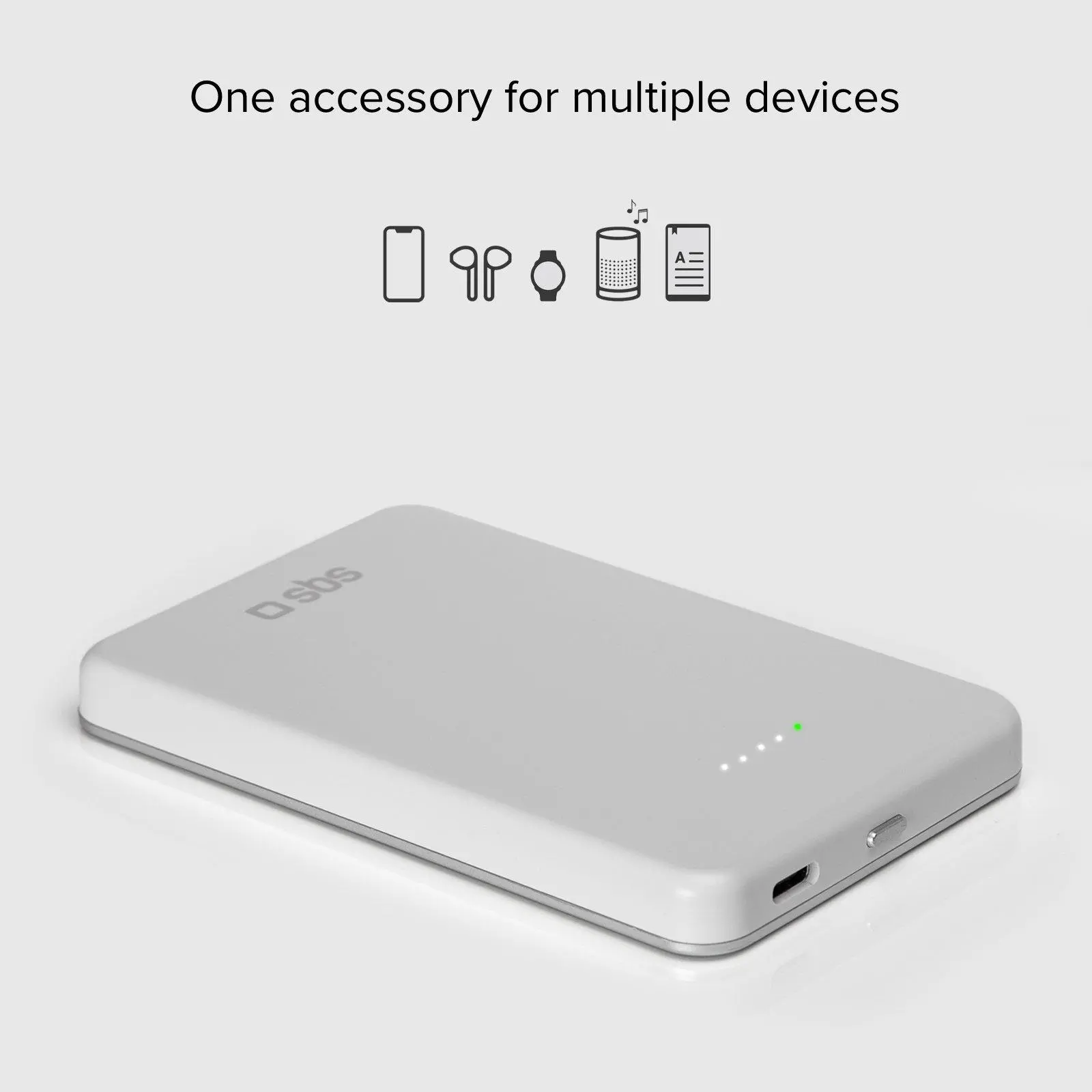 Powerbank SBS TEBB5000MAGSPD20W 5000mAH PD 20W Biały