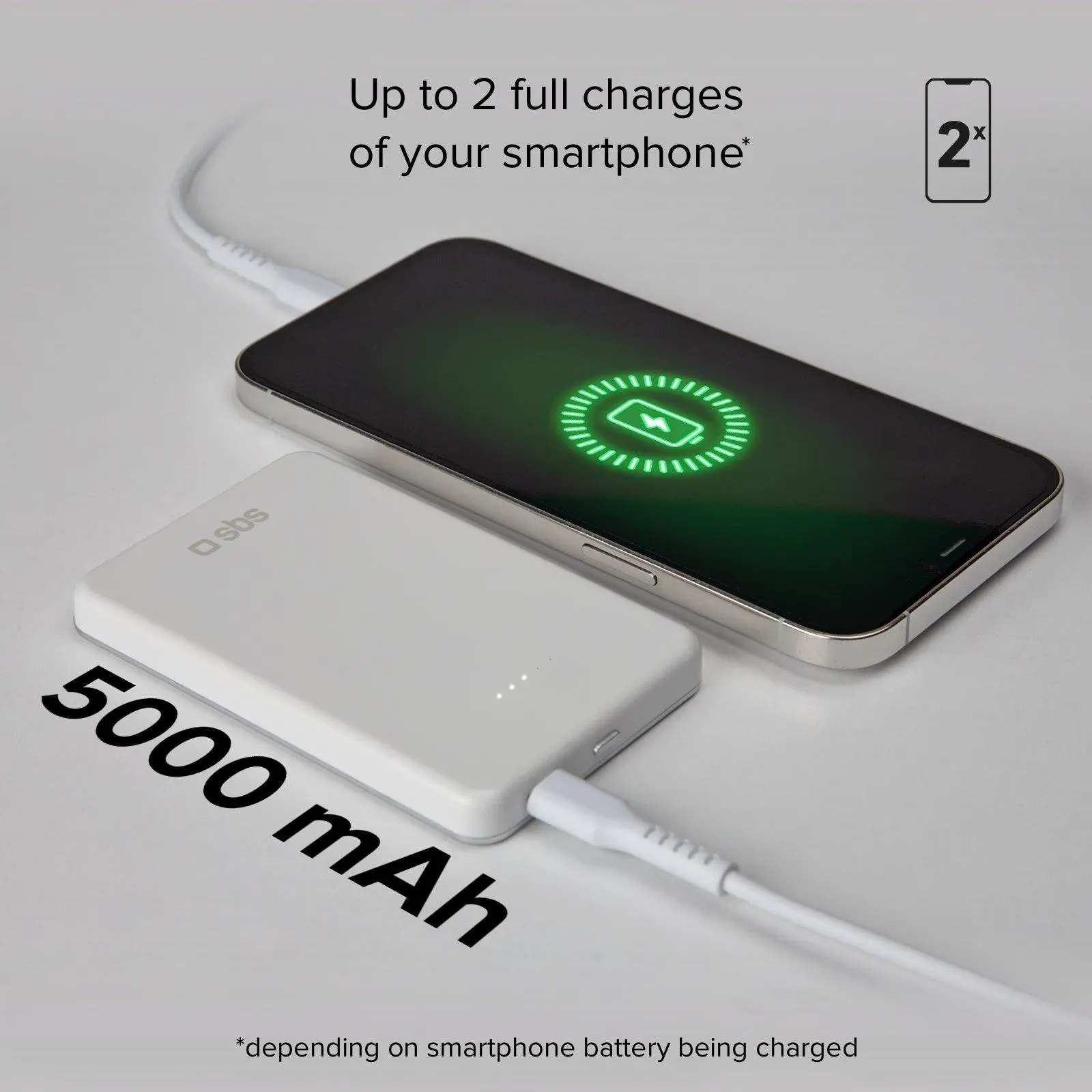 Powerbank SBS TEBB5000MAGSPD20W 5000mAH PD 20W Biały