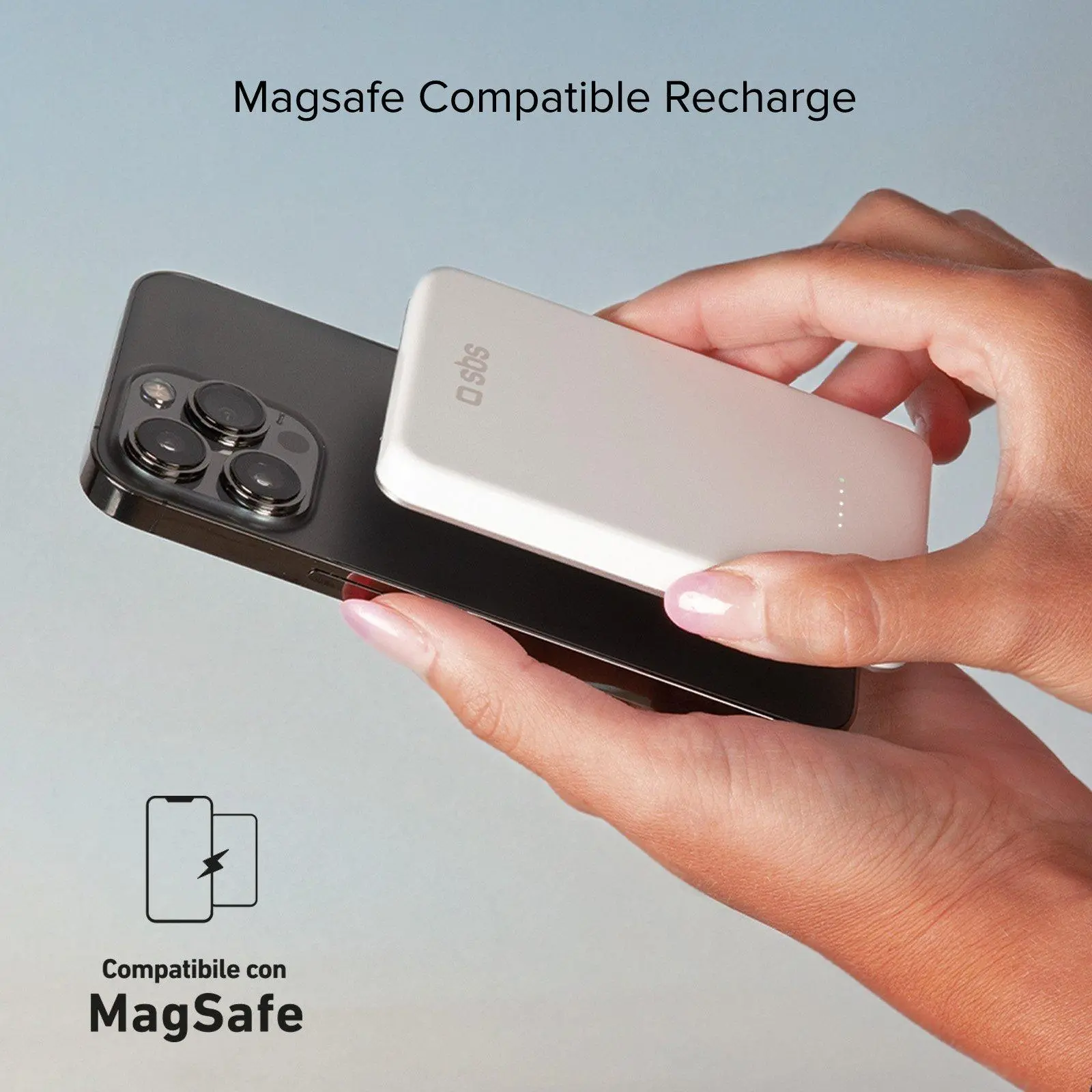 Powerbank SBS TEBB5000MAGSPD20W 5000mAH PD 20W Biały