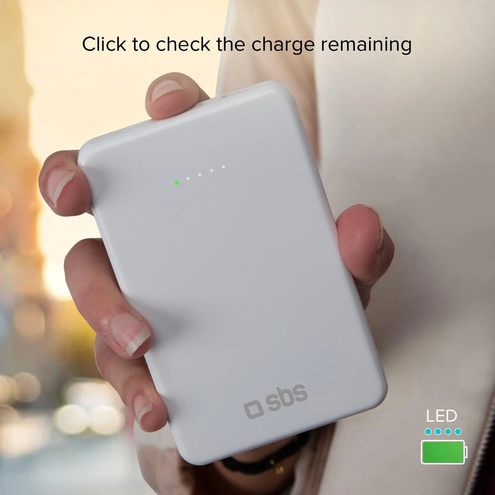 Powerbank SBS TEBB5000MAGSPD20W 5000mAH PD 20W Biały