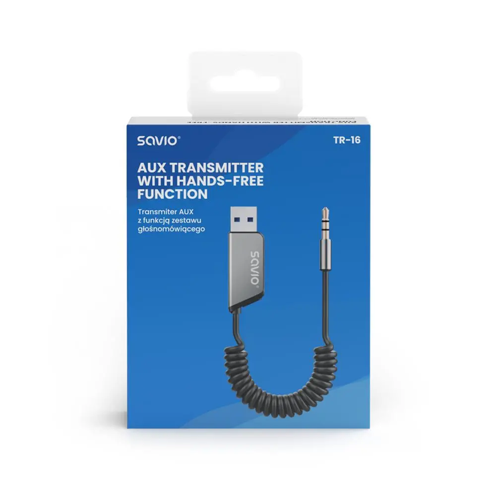 Adapter Bluetooth Savio TR-16 z funkcją zestawu głośnomówiącego