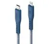 Kabel Energea Flow USB-C - Lightning C94 MFI 1,5m 60W 3A PD Fast Charge Niebieski