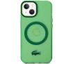 Etui Lacoste Transparent MagSafe do iPhone 15 Zielony
