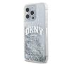 Etui DKNY Liquid Glitter Big Logo do iPhone 15 Pro Biały