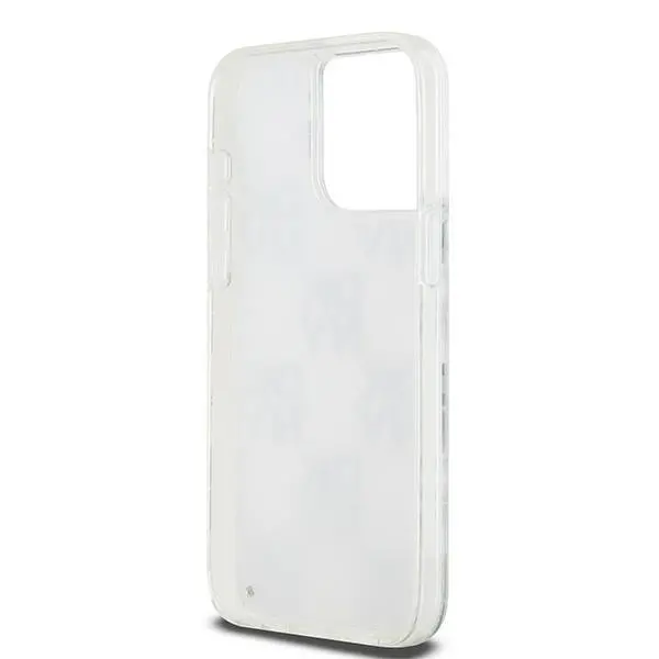 Etui DKNY Hardcase Liquid Glitter Multilogo do iPhone 15 Pro Max Biały