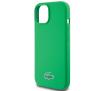 Etui Lacoste LCHMP15SSLON Hardcase Silicone MagSafe do iPhone 15 Zielony