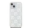 Etui DKNY Hardcase Liquid Glitter Multilogo do iPhone 15 Biały