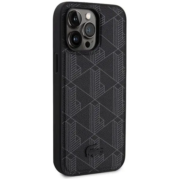 Etui Lacoste LCHMP15XPBSK Hardcase Blend Monogram MagSafe do iPhone 15 Pro Max Czarny