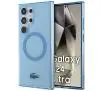 Etui Lacoste LCHMS24LULOLB Hardcase Transparent MagSafe do Samsung Galaxy S24 Ultra Jasnoniebieski