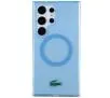 Etui Lacoste LCHMS24LULOLB Hardcase Transparent MagSafe do Samsung Galaxy S24 Ultra Jasnoniebieski
