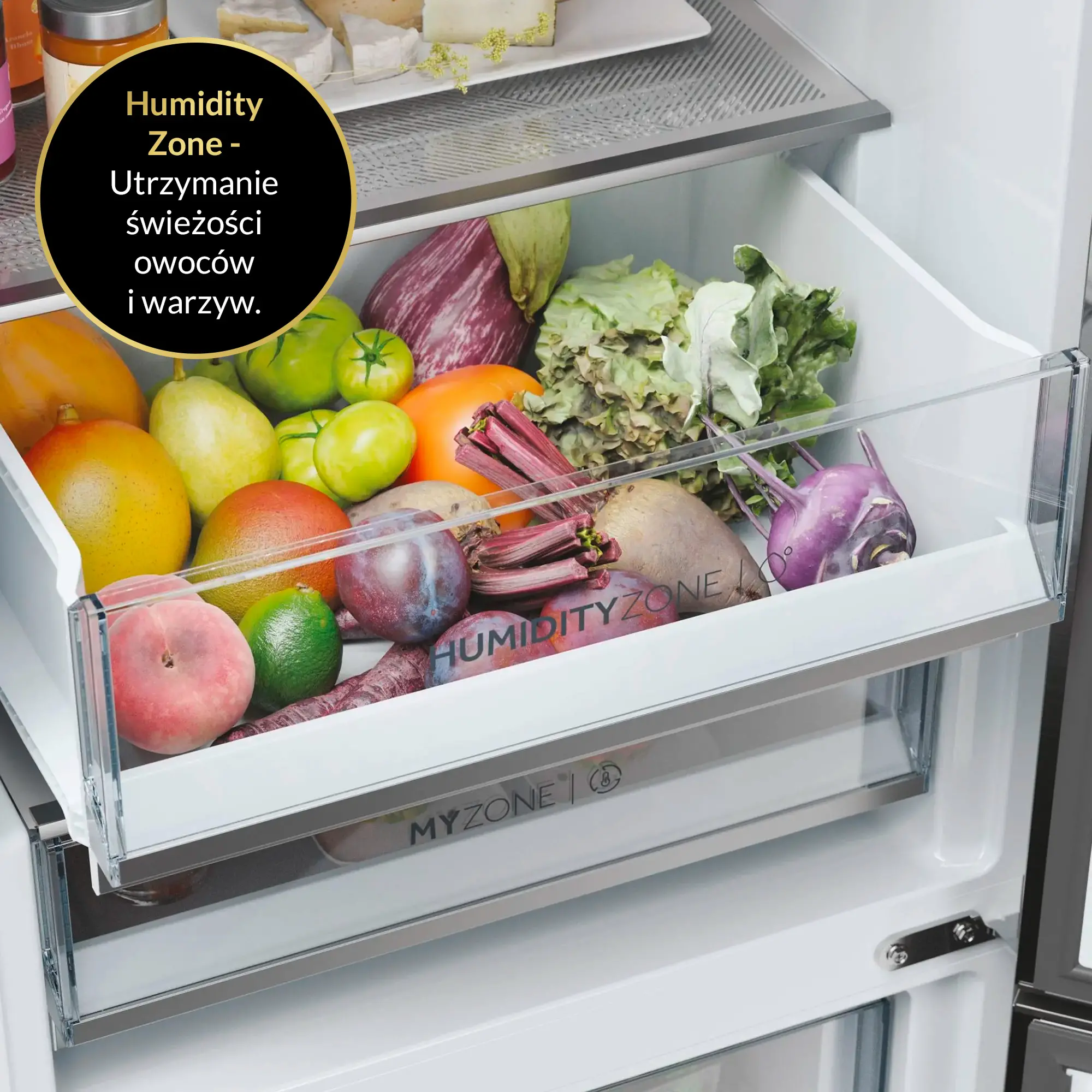 Lodówka Haier Seria 5 HDPW5618DNPD Pełny No Frost 185cm Szuflada z kontrolą wilgotności Zdalne sterowanie Dark Inox