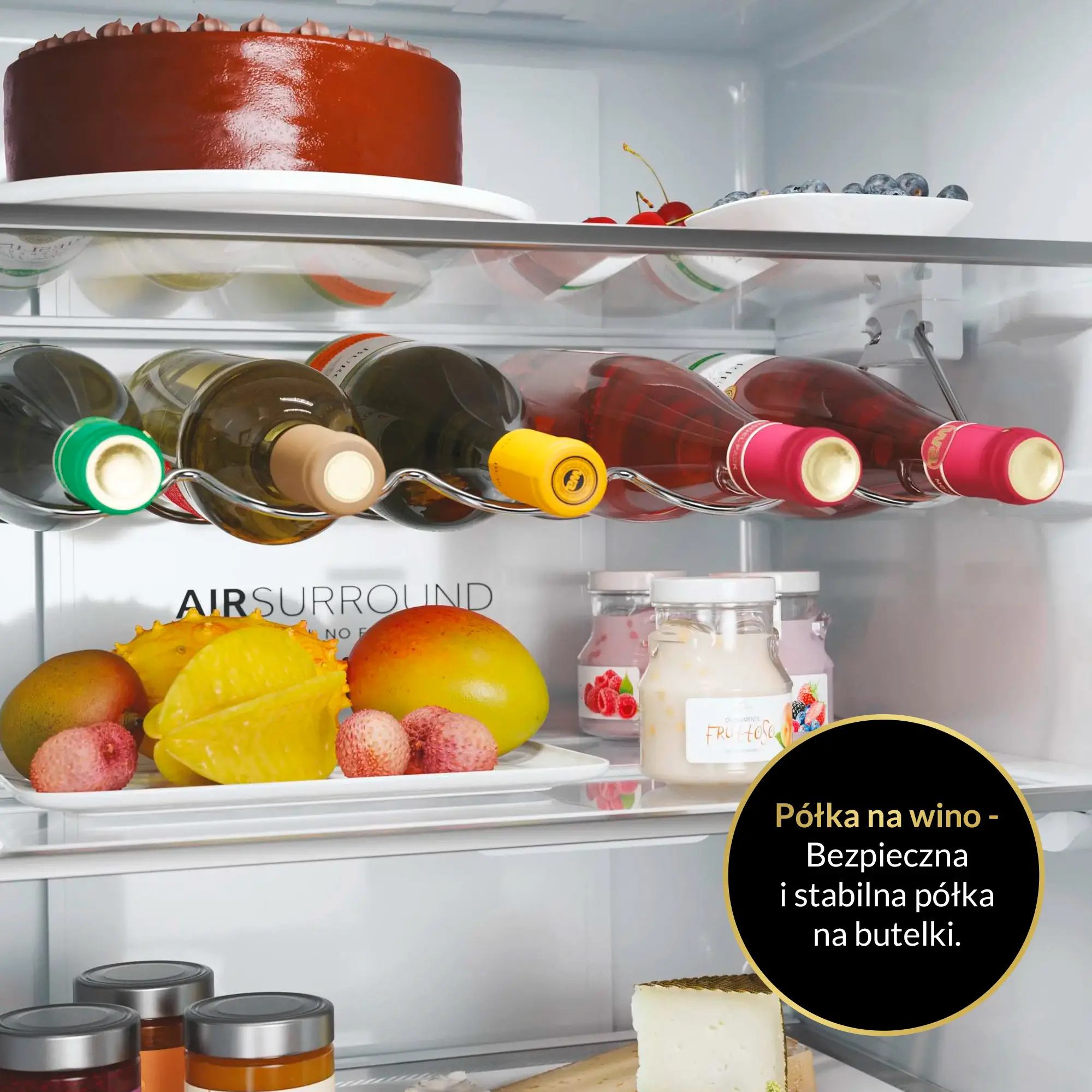 Lodówka Haier Seria 5 HDPW5618DNPD Pełny No Frost 185cm Szuflada z kontrolą wilgotności Zdalne sterowanie Dark Inox