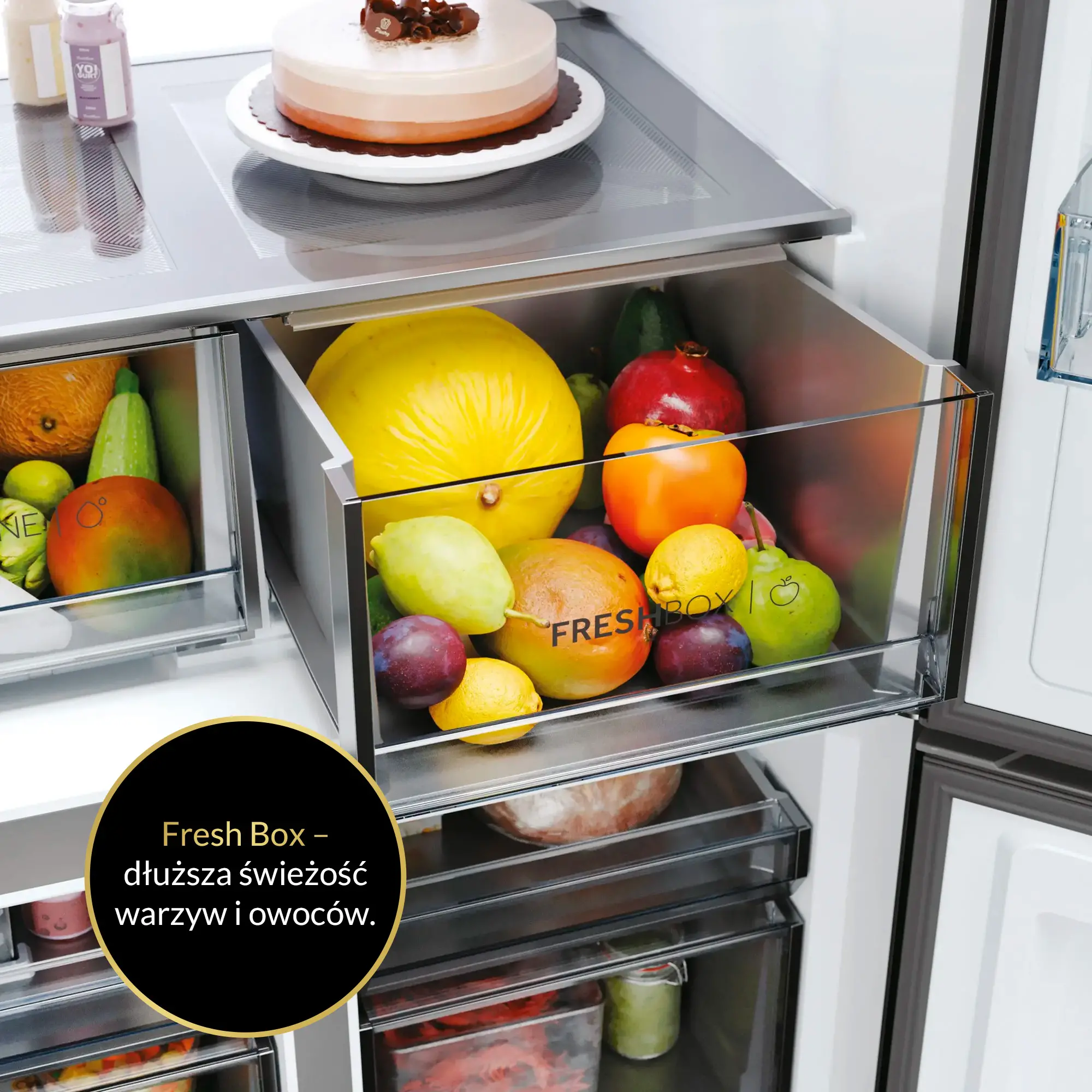 Lodówka Haier HCR79F19EHMD Pełny No Frost 190,5cm Dystrybutor wody Zdalne sterowanie Dark inox