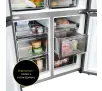 Lodówka Haier HCR79F19EHMD Pełny No Frost 190,5cm Dystrybutor wody Zdalne sterowanie Dark inox