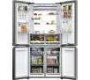 Lodówka Haier HCR79F19EHMD Pełny No Frost 190,5cm Dystrybutor wody Zdalne sterowanie Dark inox