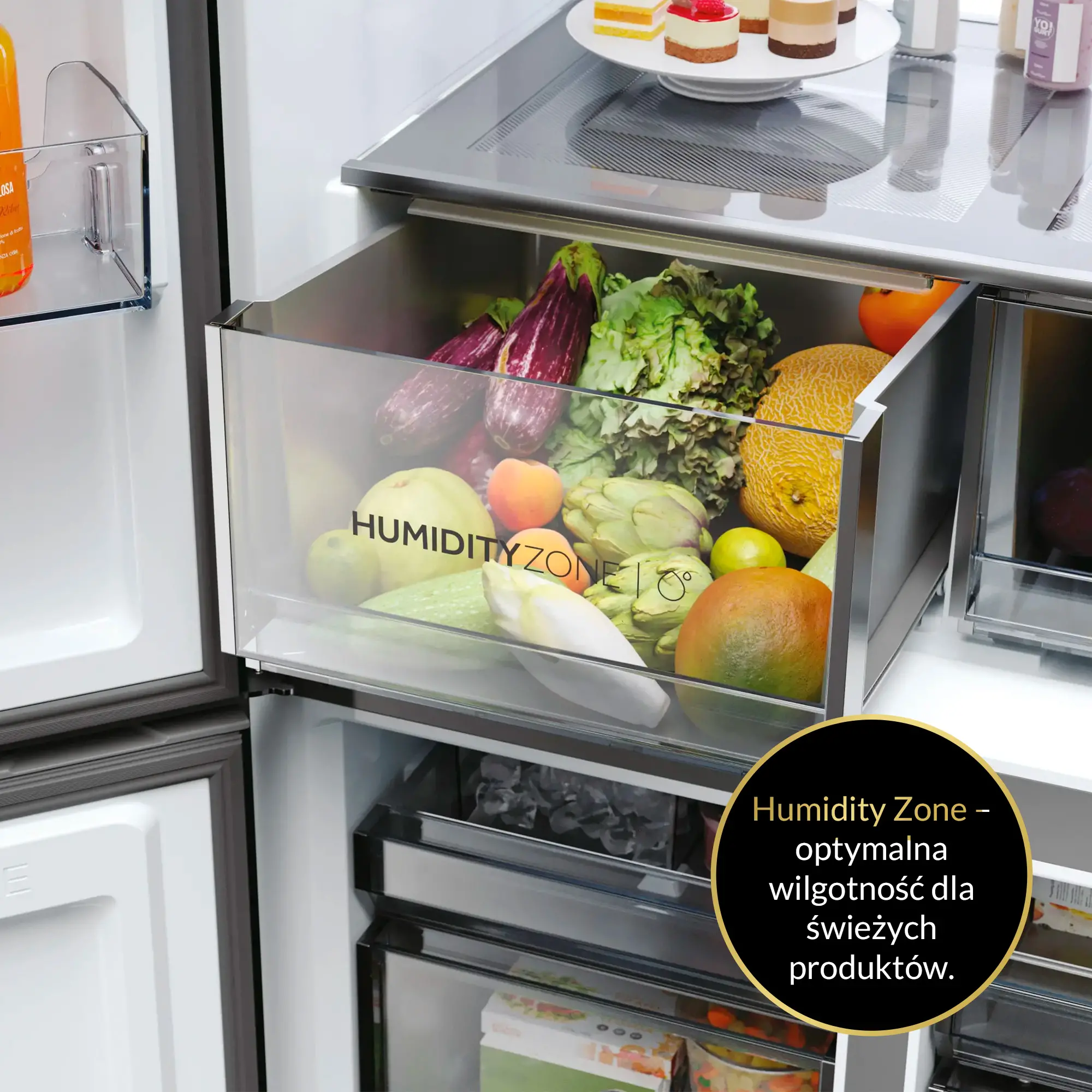 Lodówka Haier HCR79F19EHMD Pełny No Frost 190,5cm Dystrybutor wody Zdalne sterowanie Dark inox