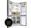 Lodówka Haier HCR79F19EHMD Pełny No Frost 190,5cm Dystrybutor wody Zdalne sterowanie Dark inox
