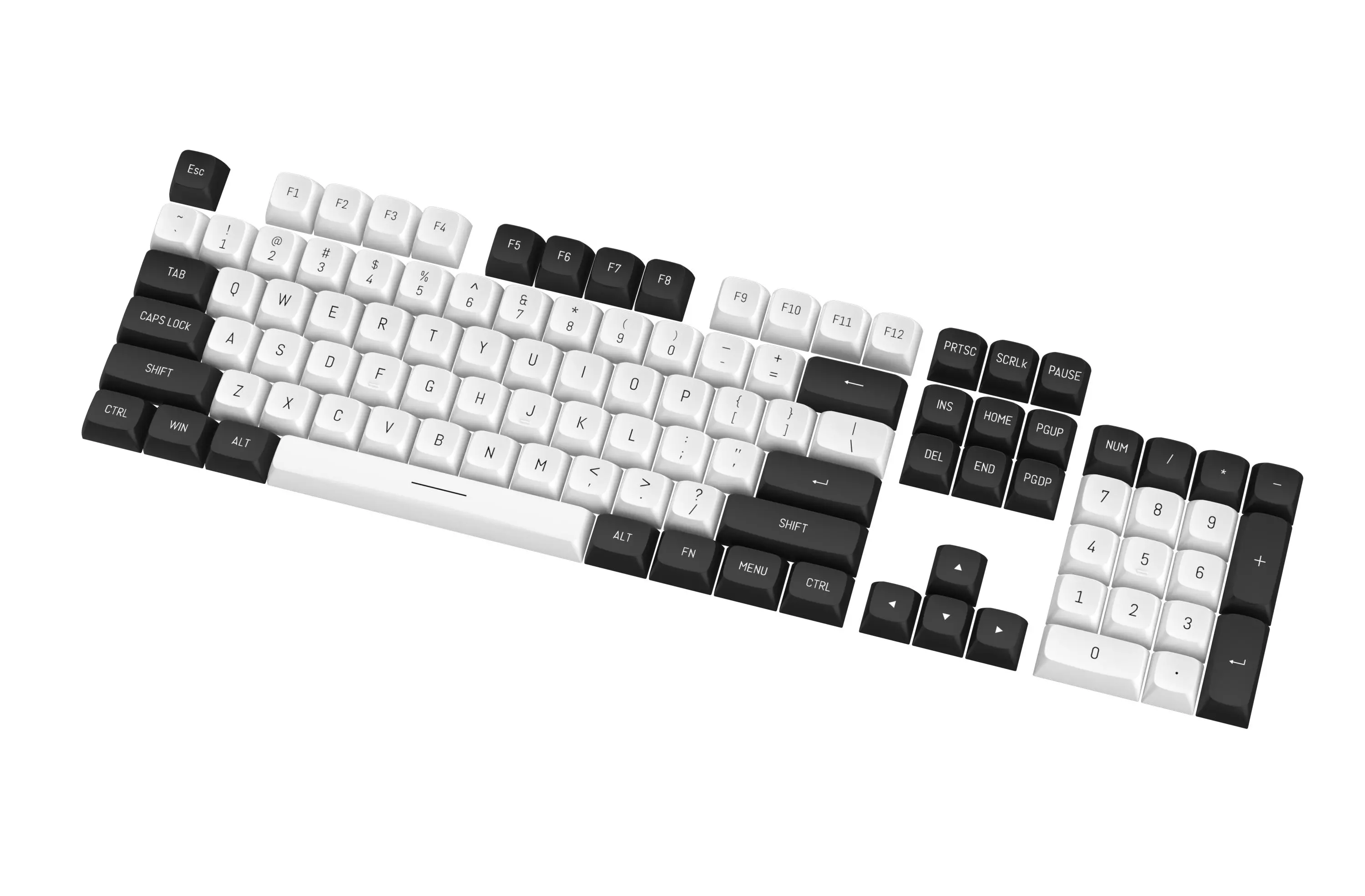Redragon A132 PBT Doubleshot Biało-czarny