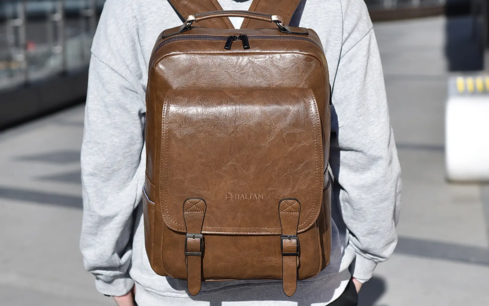 Plecak na laptopa Baltan Classic 15,6" Eco Brąz