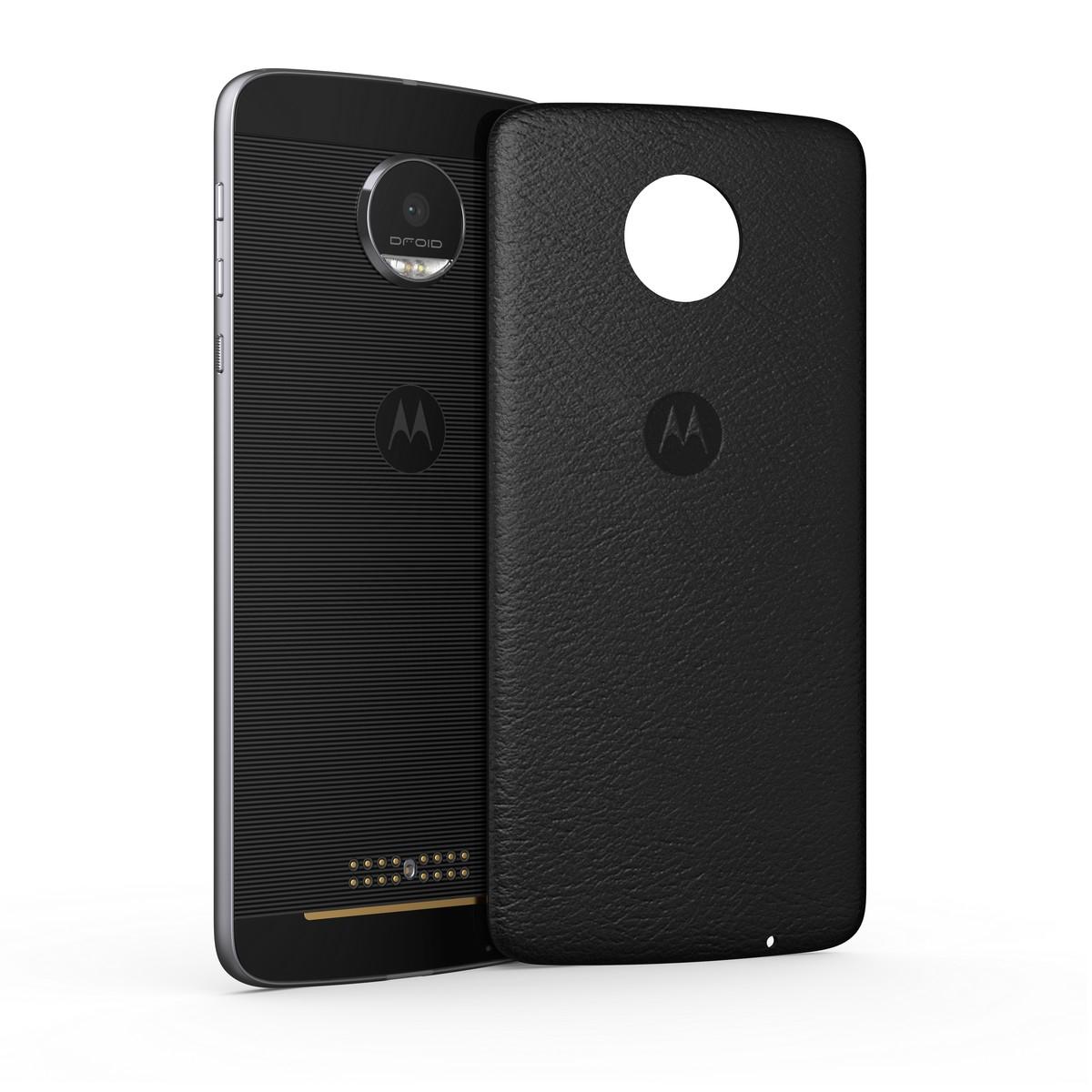 Motorola Moto Mods wymienne plecki Moto Style Shell do Moto Z (skóra - czarny)