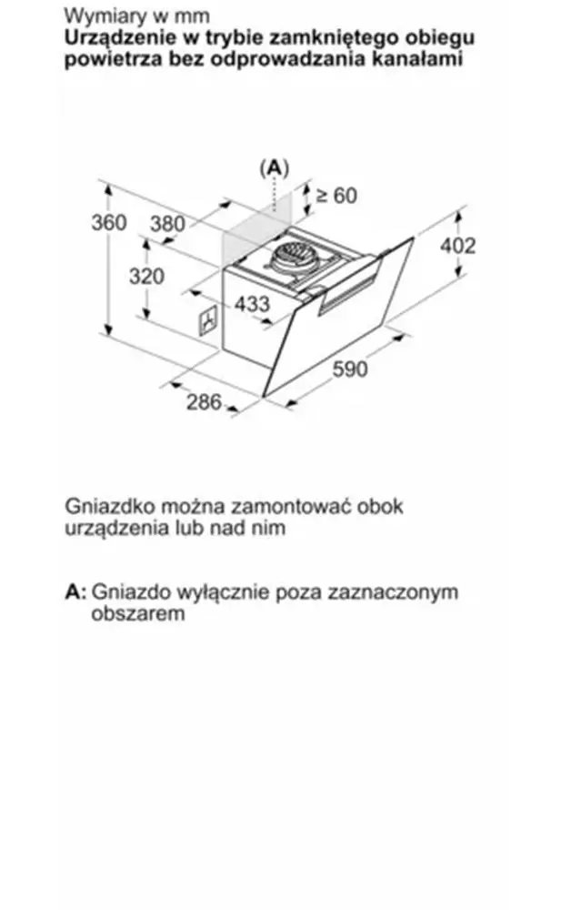 Okap Bosch Serie 4 DWK67FN20 Biały