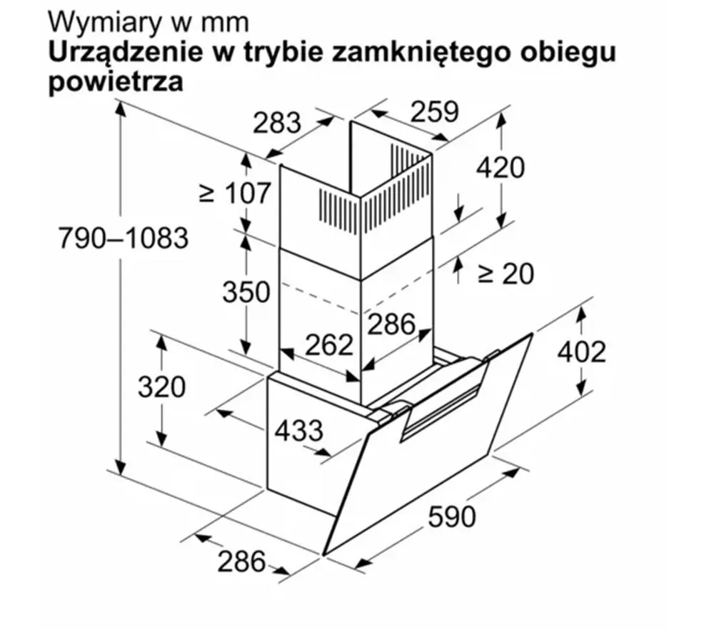 Okap Bosch Serie 4 DWK67FN20 Biały