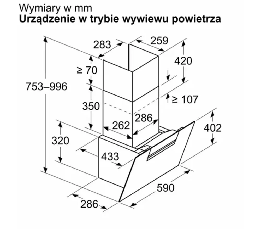 Okap Bosch Serie 4 DWK67FN20 Biały