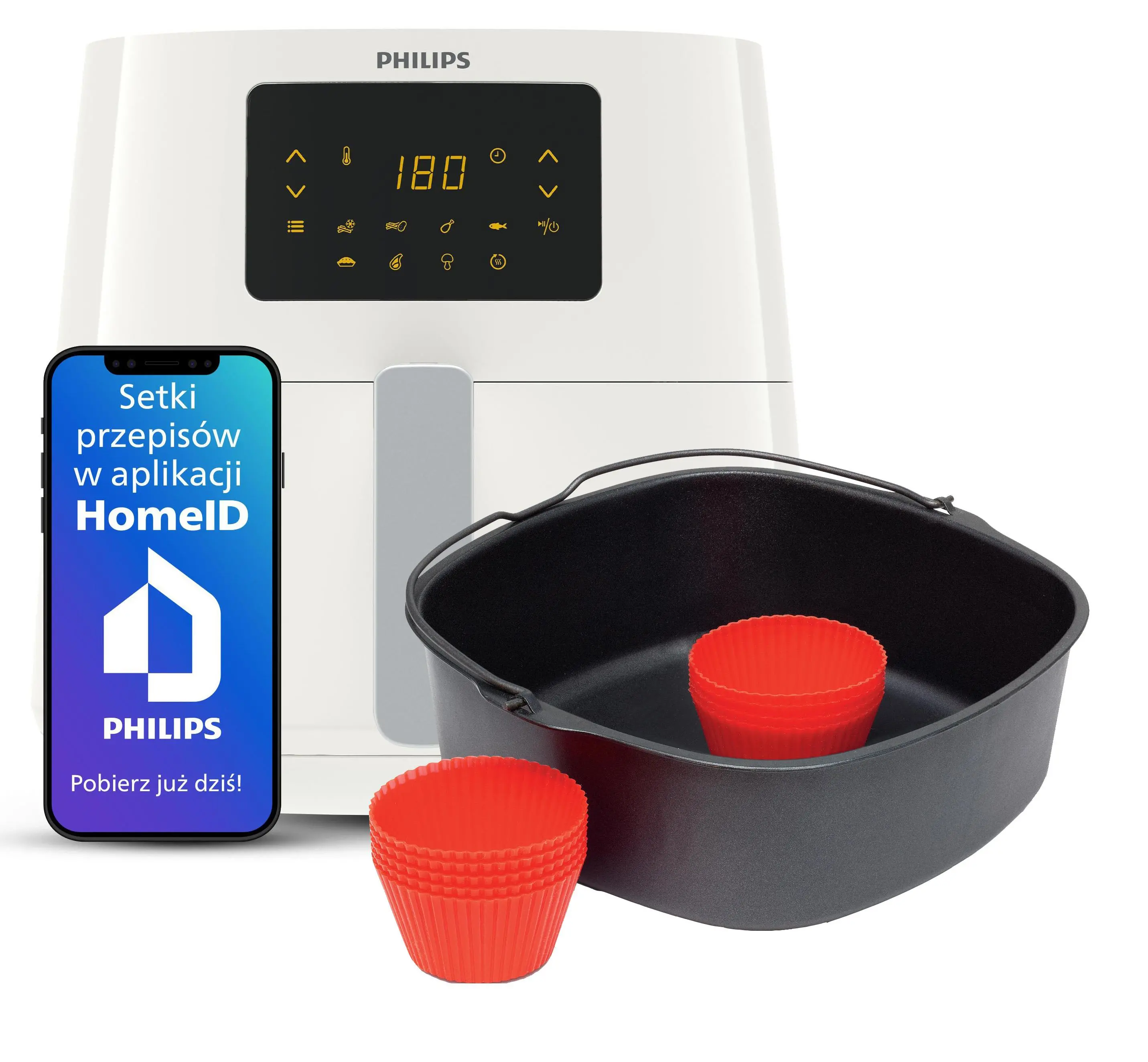 Air fryer Philips Ovi XL HD9270/00 2000W 6,2l Aplikacja mobilna HD9270/00 + HD9945/01