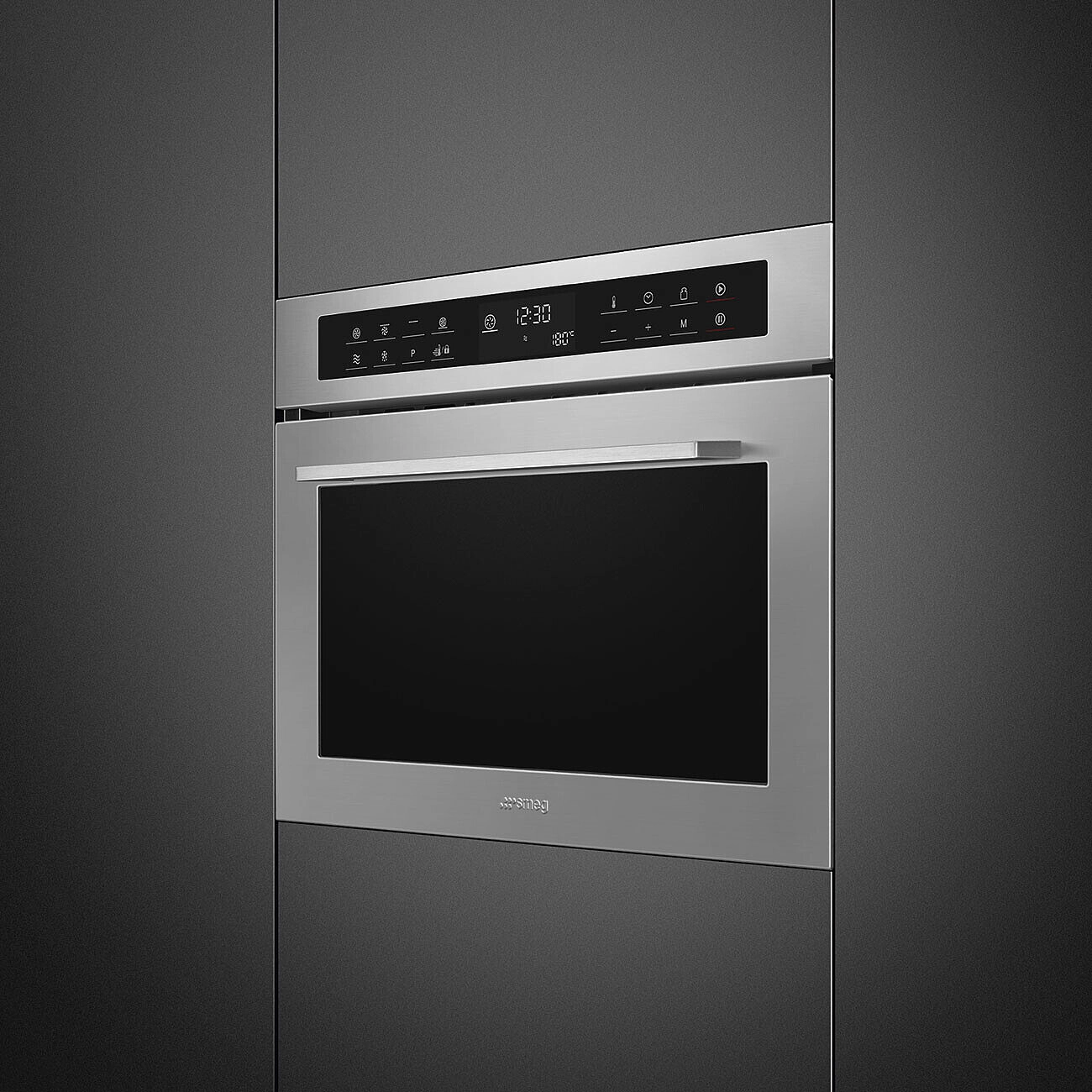 Piekarnik z mikrofalą Smeg Selezione SF4400MCX1 Termoobieg Inox