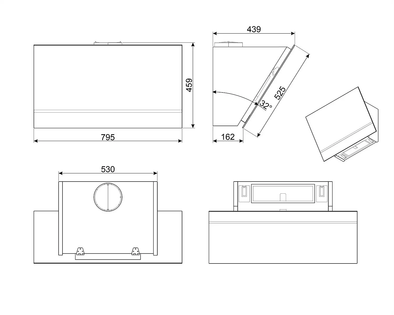 Okap Smeg KV28N Czarny