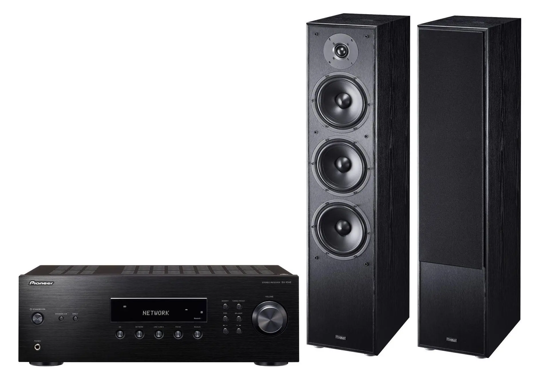 Pioneer SX-10AE Czarny, Magnat Monitor S70 Czarny 2szt.