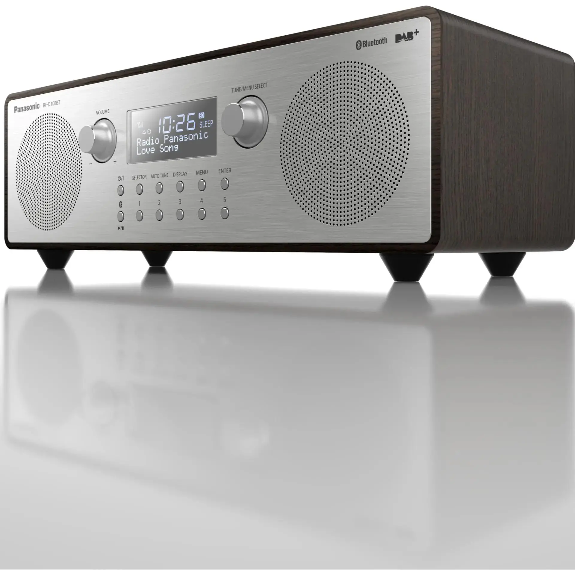 Radioodbiornik Panasonic RF-D100BTEGT Radio FM , DAB+ Bluetooth Srebrny