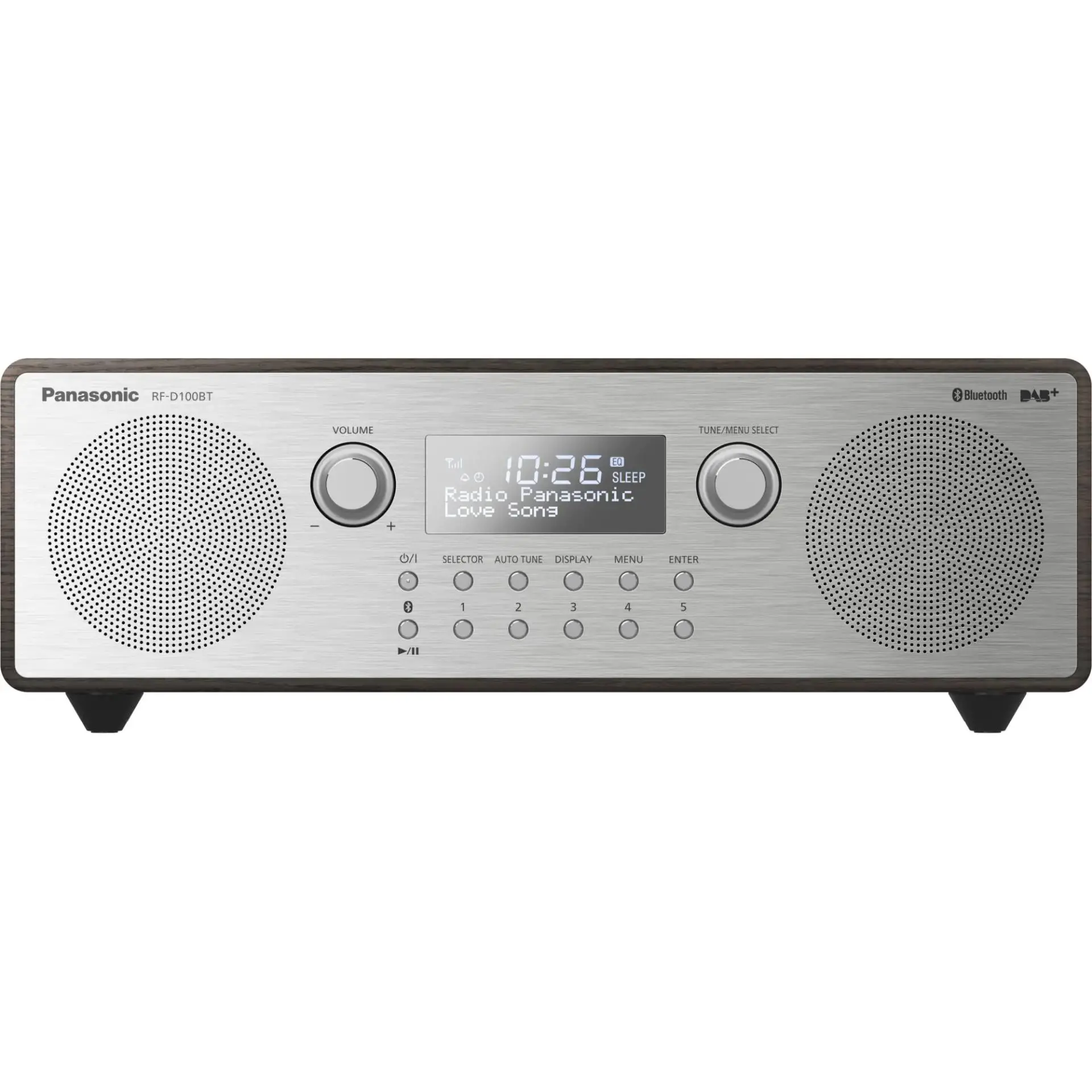 Radioodbiornik Panasonic RF-D100BTEGT Radio FM , DAB+ Bluetooth Srebrny