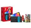 Konsola Nintendo Switch OLED Czerwono-niebieski + Mario Strikers Battle League Football