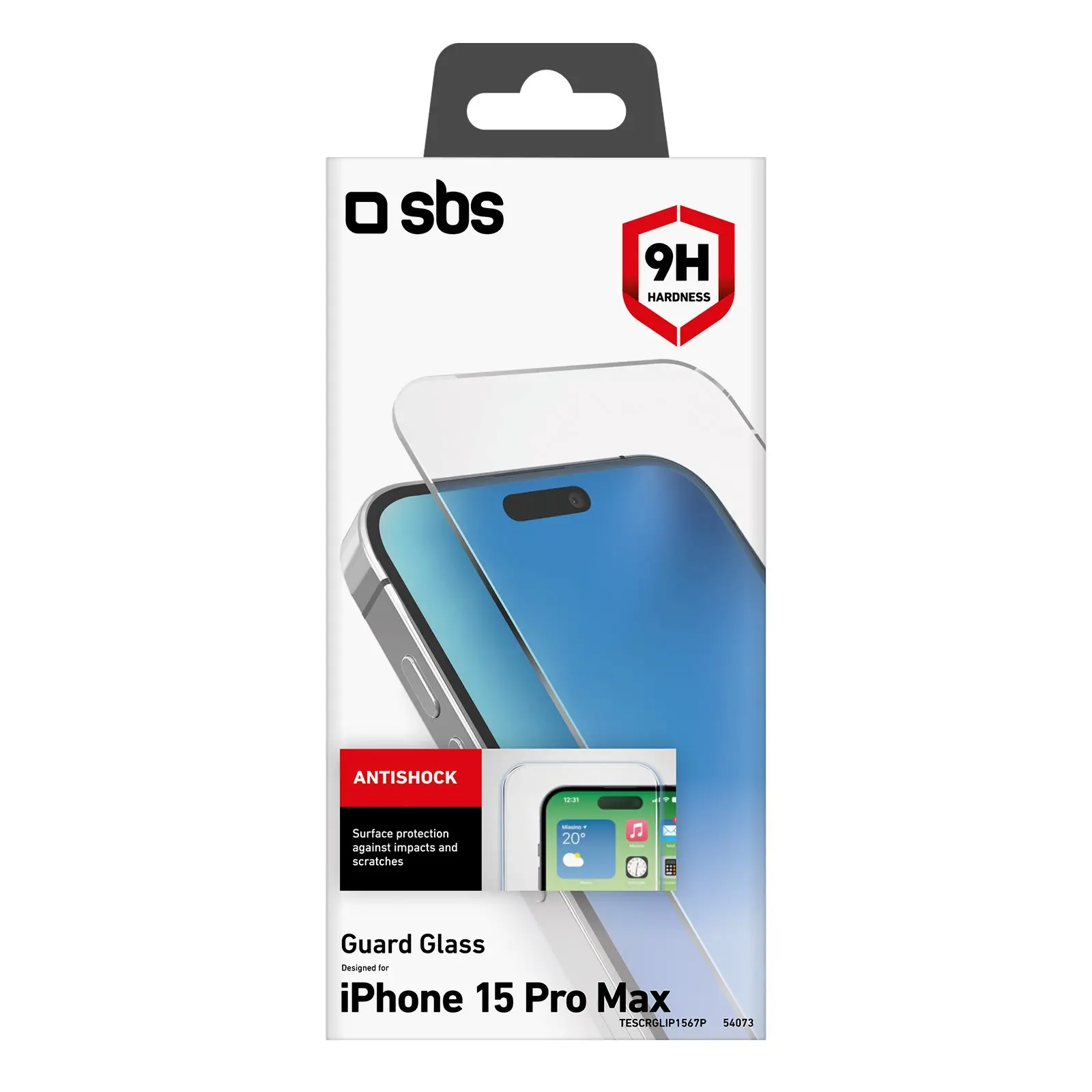 Szkło hartowane SBS TESCRGLIP1567P Guard Glass do iPhone 15 Pro Max