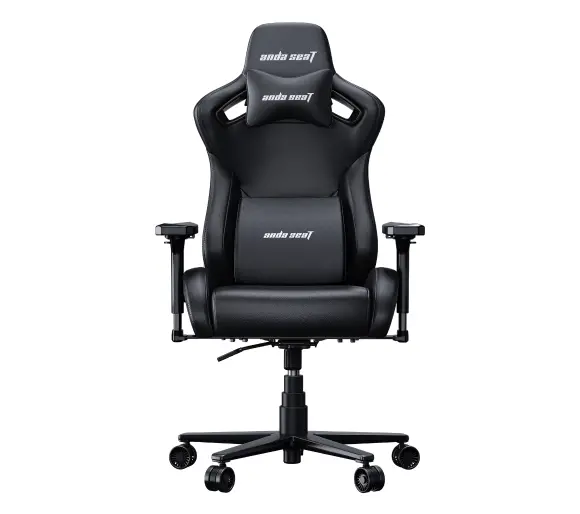 Крісло Anda Seat Kaiser Frontier XL Gamingowy до 150kg Шкіра ECO Чорний